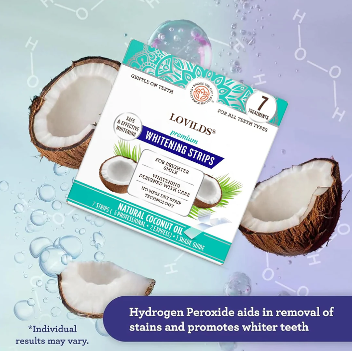 Advanced Dual-Action Teeth Whitening Strips: Professional Brightening & Stain Removal