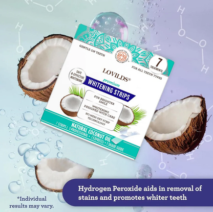 Advanced Dual-Action Teeth Whitening Strips: Professional Brightening & Stain Removal